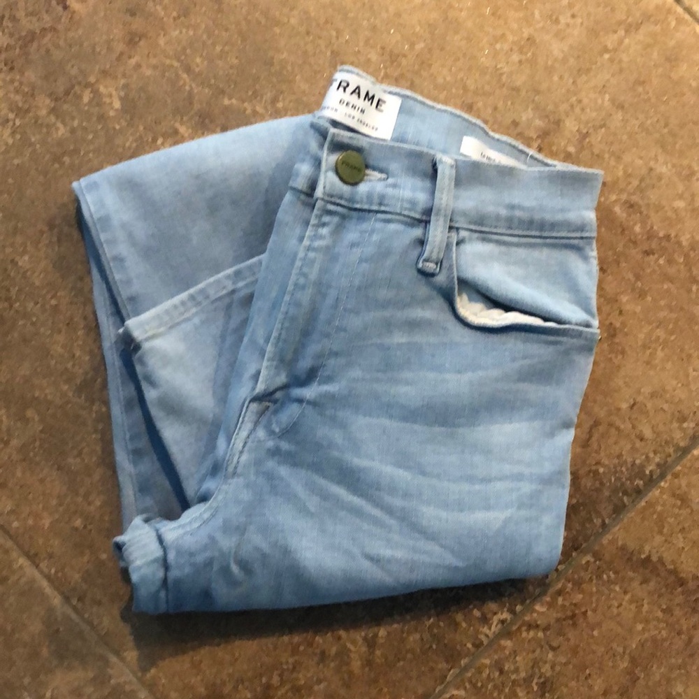 Frame High Waisted Skinny Jeans